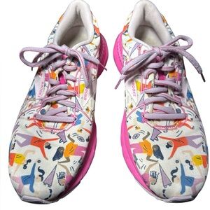 Brooks Adrenaline Women’s Unity Running Shoes Size 7 White Lilac Pink‎